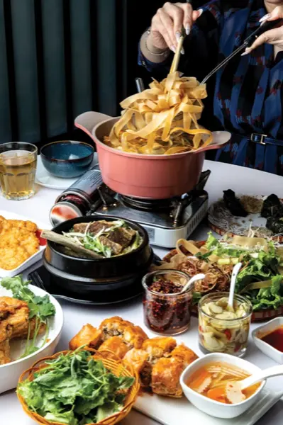 Seafood hot-pot at Crab Hot Lau, a Vietnamese restaurant in Vancouver